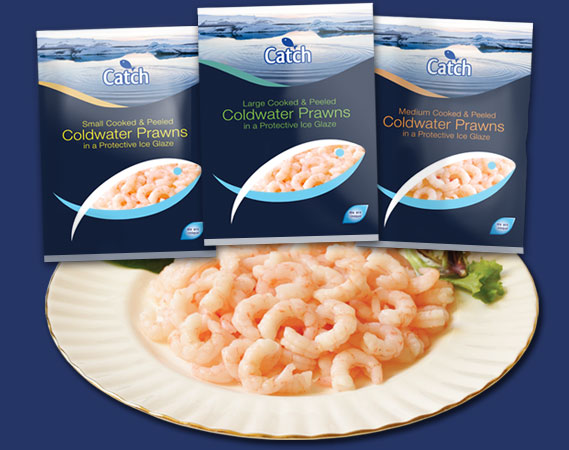 Catch Cooked & Peeled Coldwater Prawns - from Unique Seafood